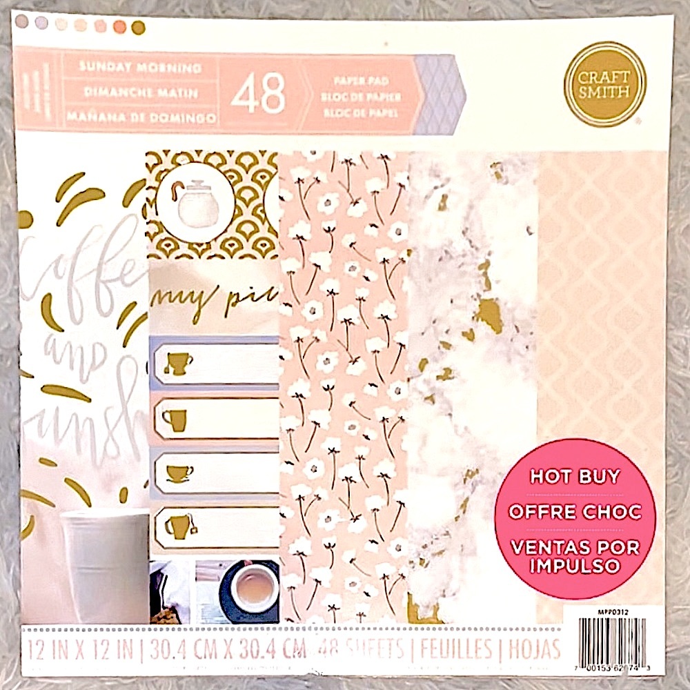 🤍☕️Sunday Morning Scrapbooking Paper Pad